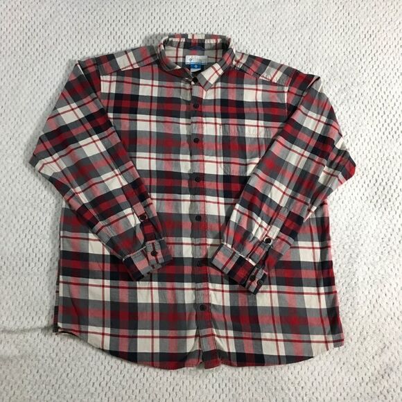 Columbia Other - Columbia XXL, long sleeve, button down, black, red, white, gray plaid.